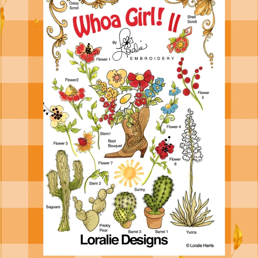 Whoa Girl! Machine Embroidery Pattern - Picture 2 of 2